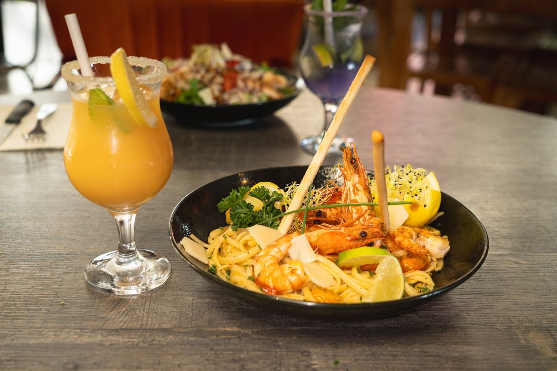 Linguine aux gambas au Palladio, Échirolles